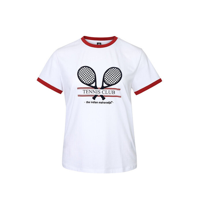 The Indian Maharadja Women Racket Tee Volcano Red