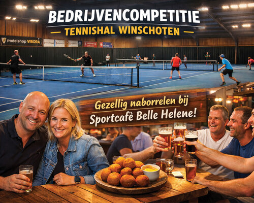 Bedrijvencompetitie Tennishal Winschoten – Laatste speelronde A-poule
