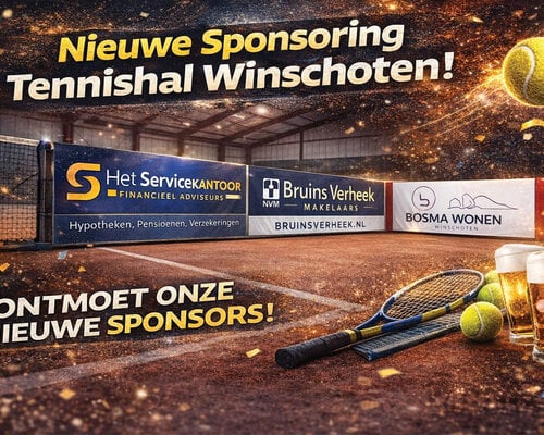 Nieuwe sponsors Tennishal Winschoten | Boarding krijgt kleur (deel 1)