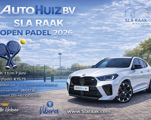 Autohuiz BV Sla Raak Open Padel 2026 | Groot padeltoernooi Winschoten