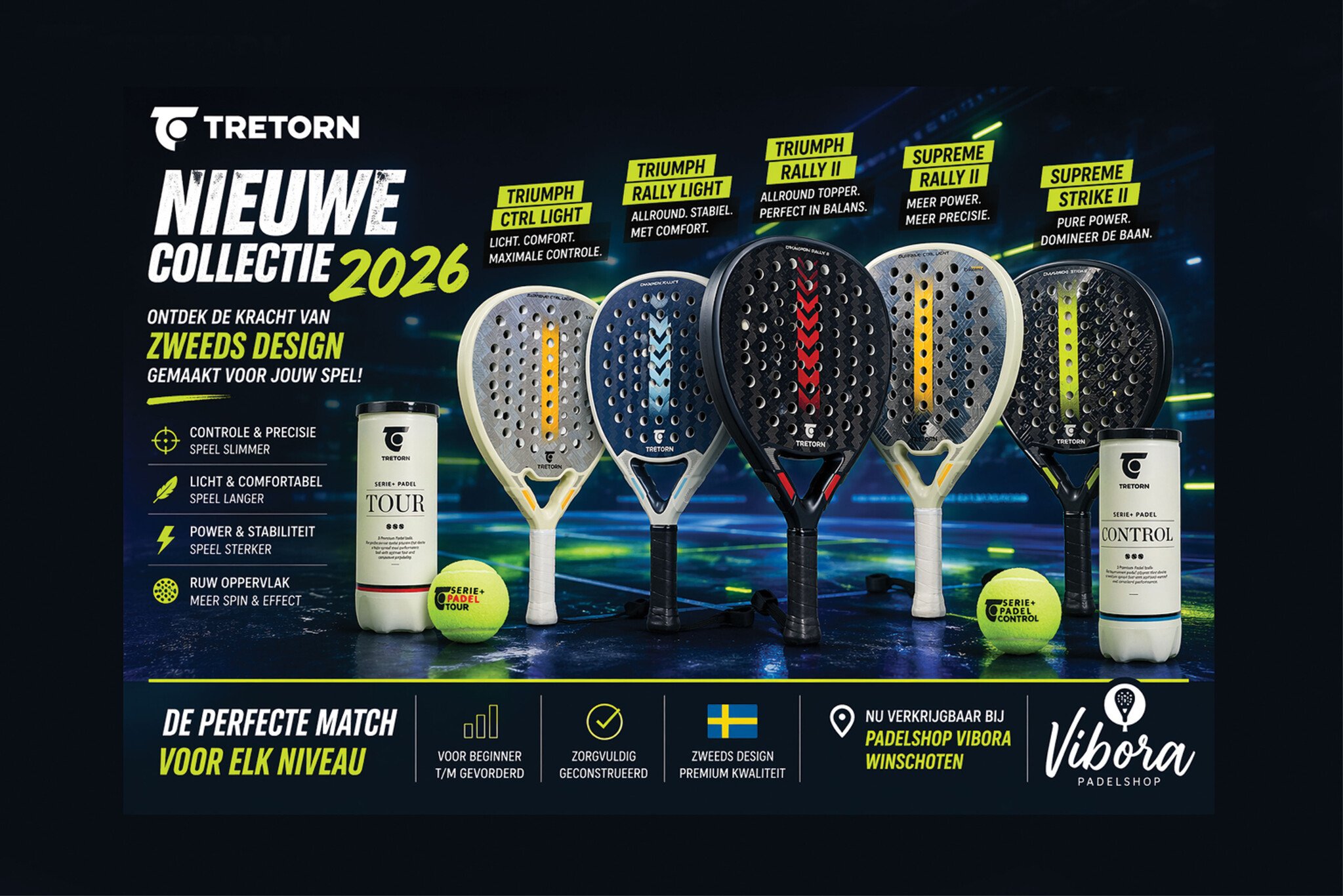 Welke Tretorn padelracket kiezen? | Vergelijk 2026 collectie – Vibora Winschoten