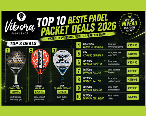 Beste padel racket deals 2026 | Top 10 Vibora Winschoten