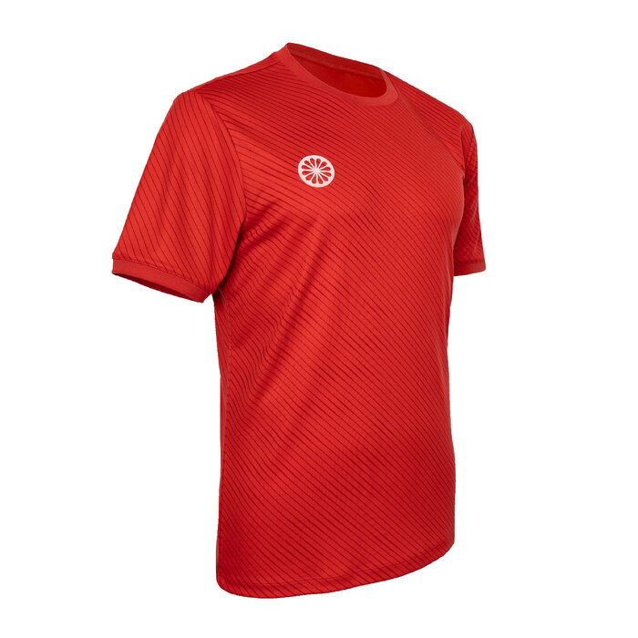 Indian Maharadja Men Pique Printed Tee Ruby Red