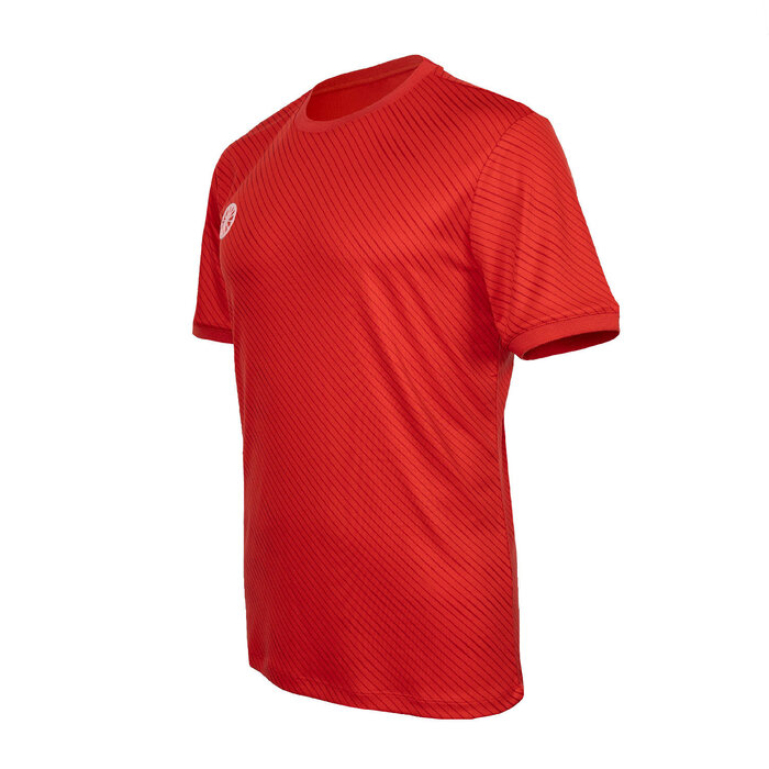 Indian Maharadja Men Pique Printed Tee Ruby Red