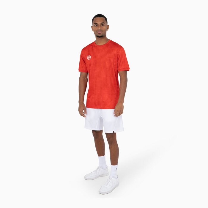 Indian Maharadja Men Pique Printed Tee Ruby Red