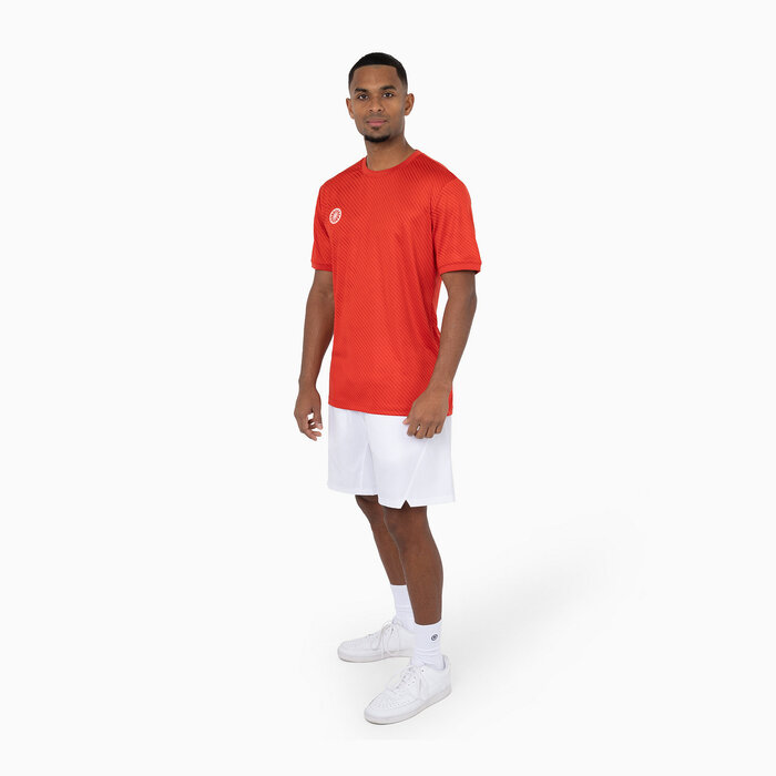 Indian Maharadja Men Pique Printed Tee Ruby Red