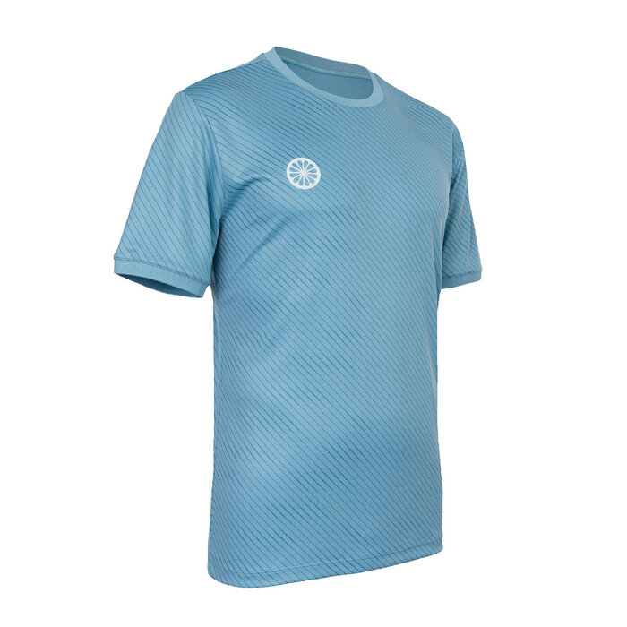 Indian Maharadja Men Pique Printed Tee Serene Blue