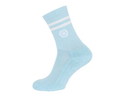 Indian Maharadja Striped Sock Crew Serene Blue