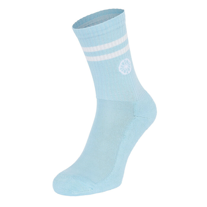 Indian Maharadja Striped Sock Crew Serene Blue