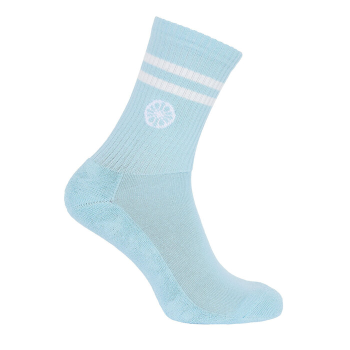 Indian Maharadja Striped Sock Crew Serene Blue