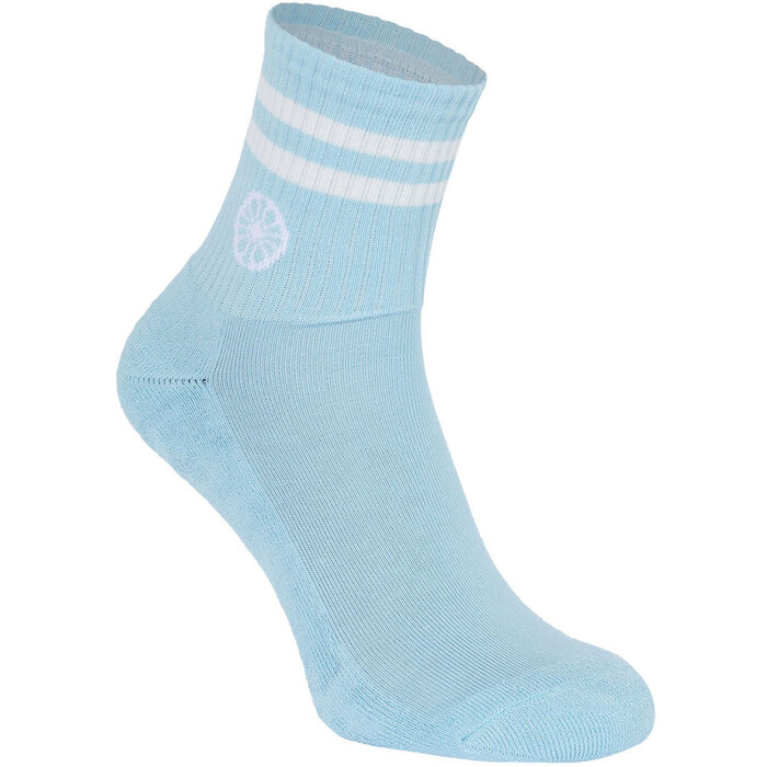 Indian Maharadja Striped Short Sock Serene Blue