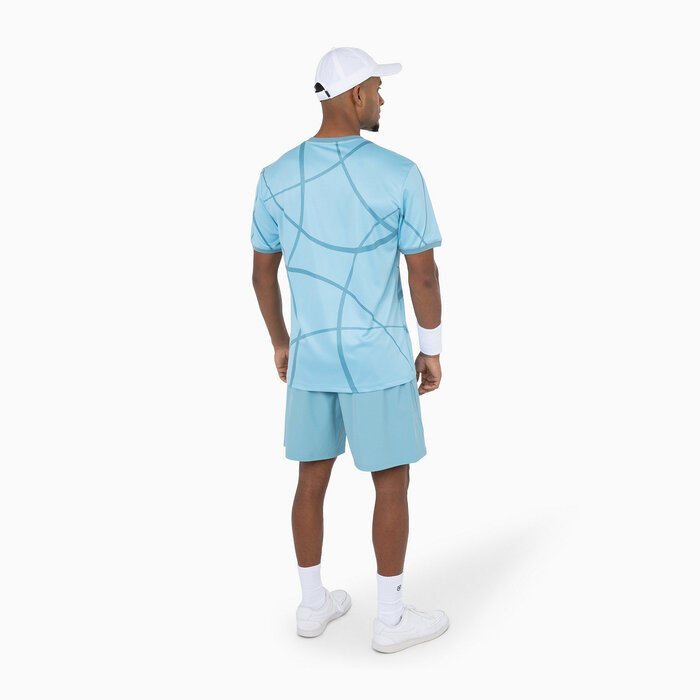 Indian Maharadja Men Pique Smash Tee Serene Blue