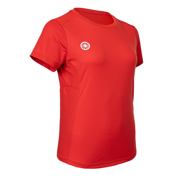 Indian Maharadja Women Agility Round Neck Tee Ruby Red