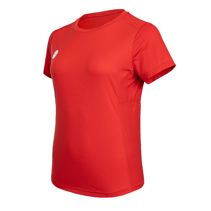 Indian Maharadja Women Agility Round Neck Tee Ruby Red