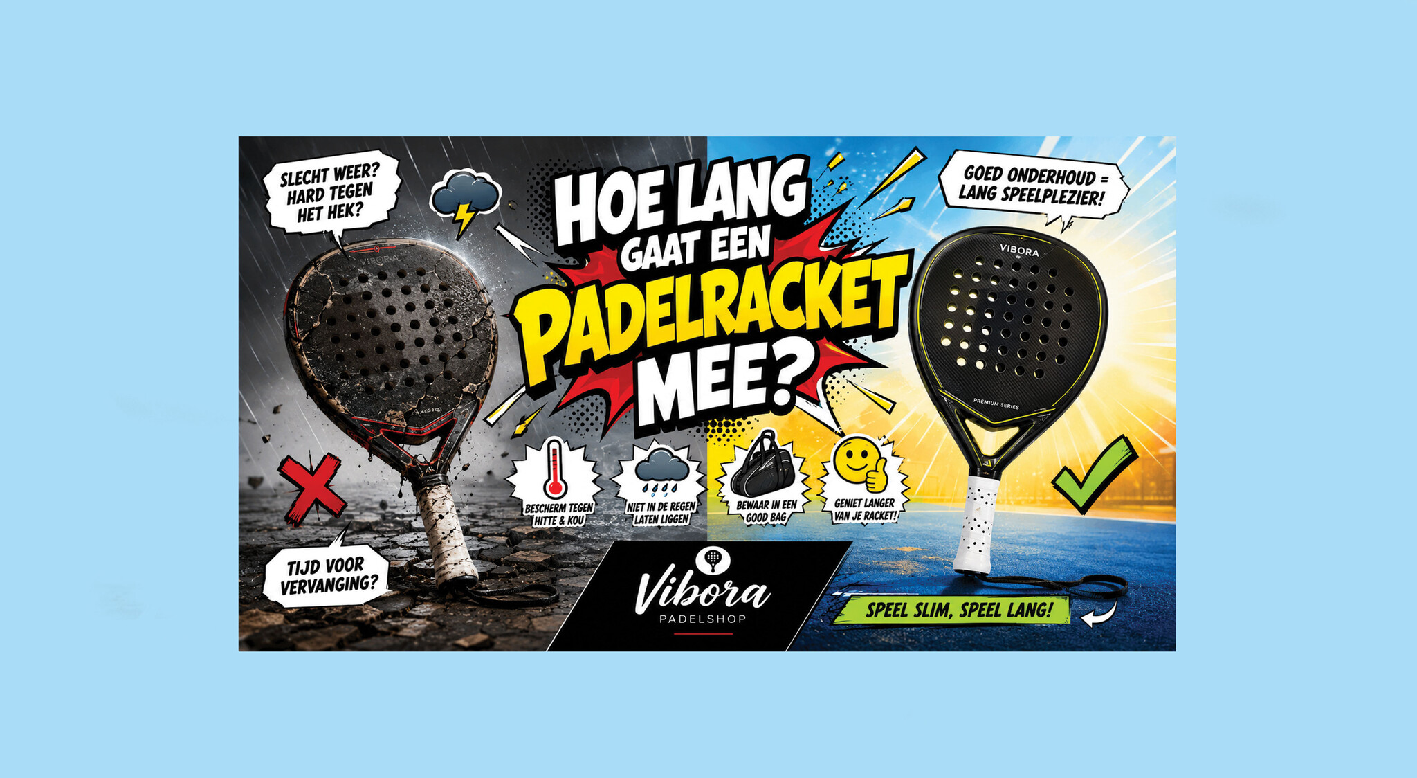 Hoe lang gaat een padelracket mee? Wanneer moet je het vervangen?