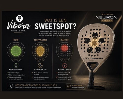Wat is de sweetspot van een padelracket? Alles wat je moet weten