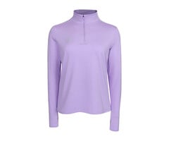 The Indian Maharadja Women Half Zip Long Sleeve Violet Rose