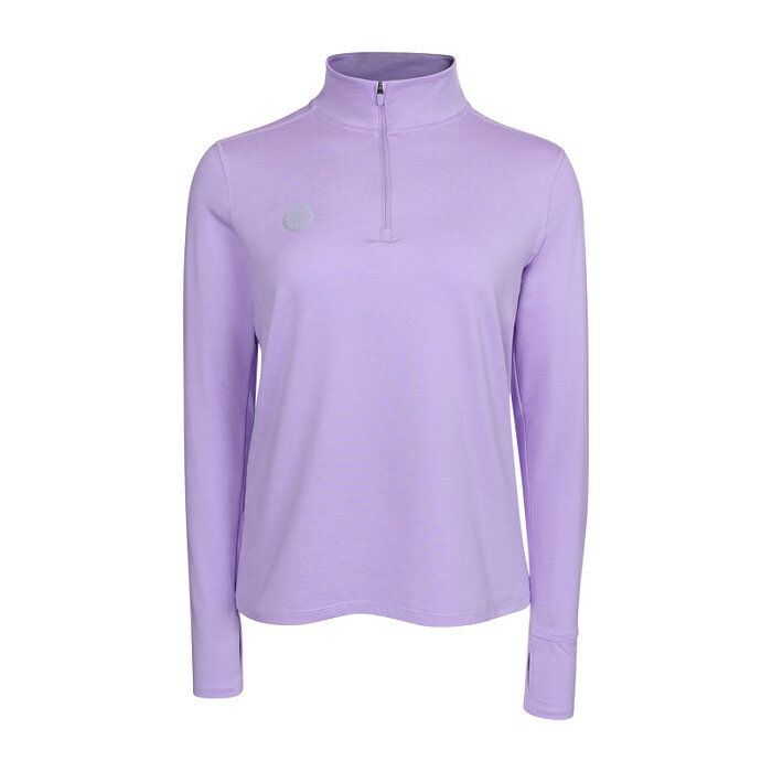 The Indian Maharadja Women Half Zip Long Sleeve Violet Rose