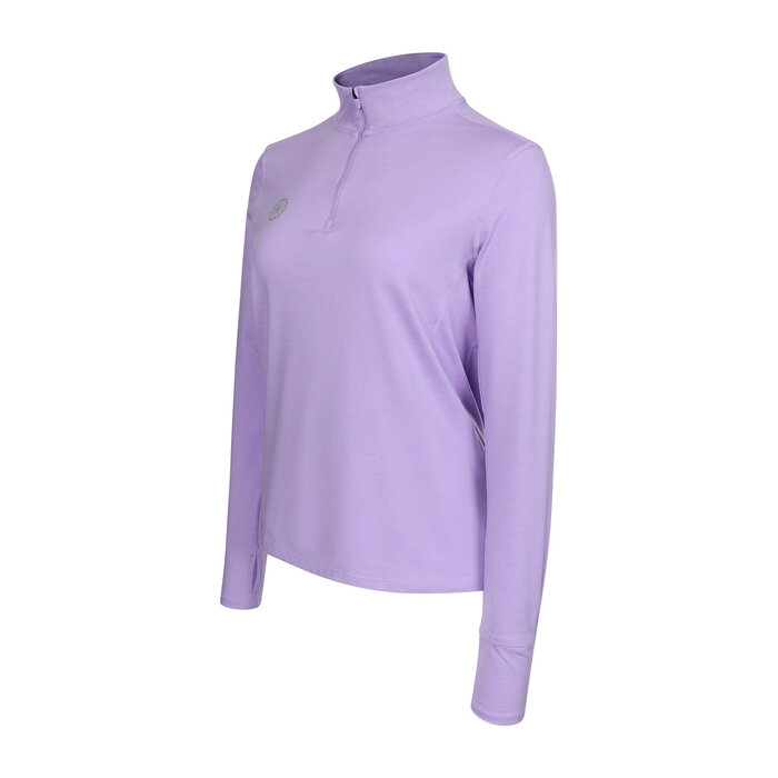 The Indian Maharadja Women Half Zip Long Sleeve Violet Rose