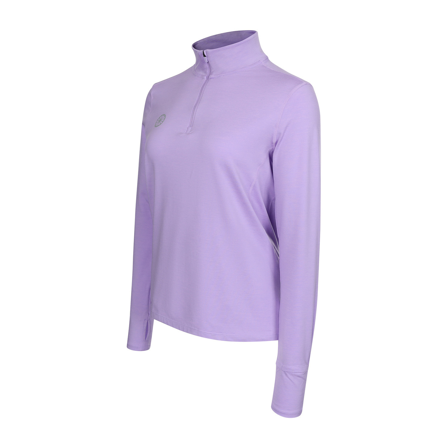 The Indian Maharadja Women Half Zip Long Sleeve Violet Rose