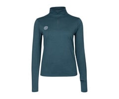 The Indian Maharadja Women Half Zip Long Sleeve Ocean