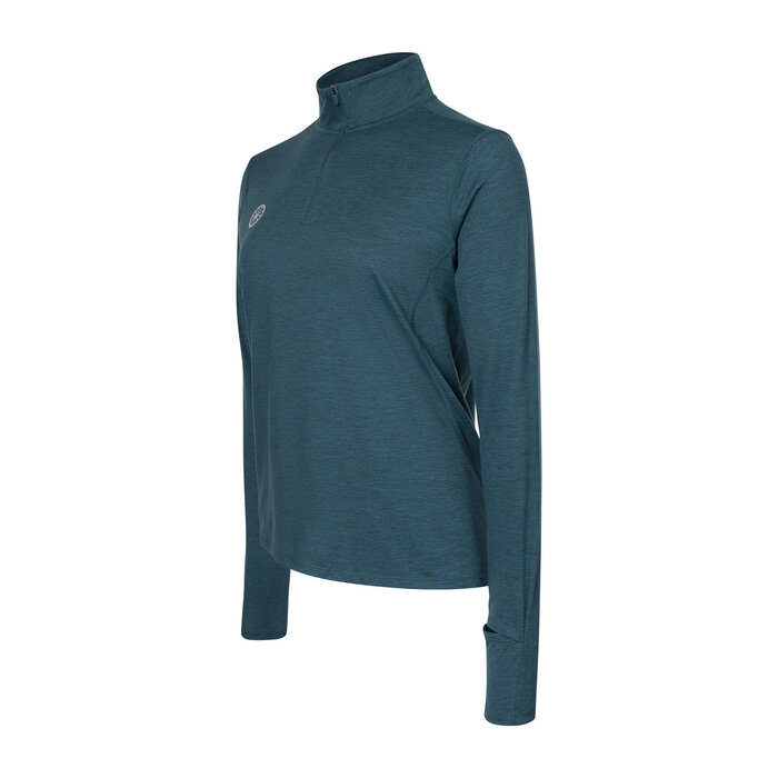 The Indian Maharadja Women Half Zip Long Sleeve Ocean