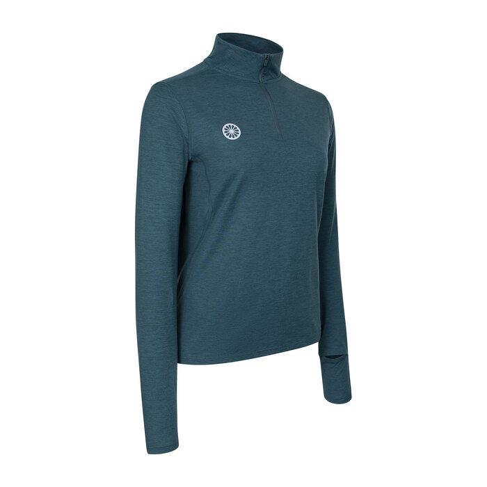 The Indian Maharadja Women Half Zip Long Sleeve Ocean