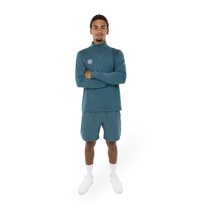 The Indian Maharadja Men Half Zip Long Sleeve Ocean