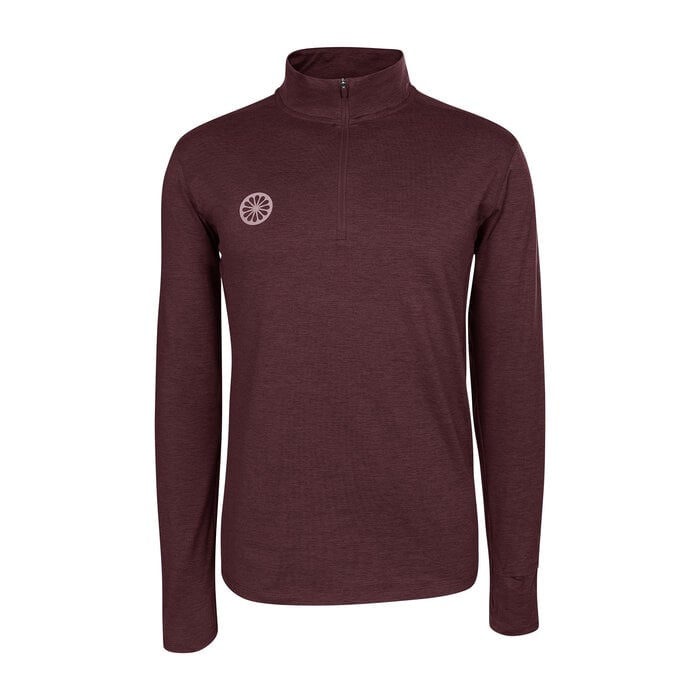 The Indian Maharadja Men Half Zip Long Sleeve Dark Berry