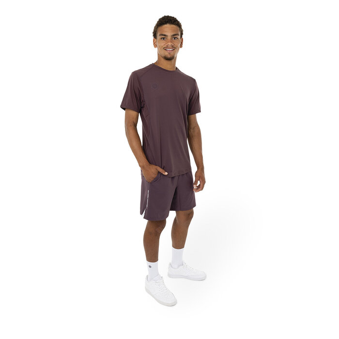 Indian Maharadja Men Dry Touch Tee Dark Berry