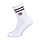 Striped Crew Sock Dark Berry