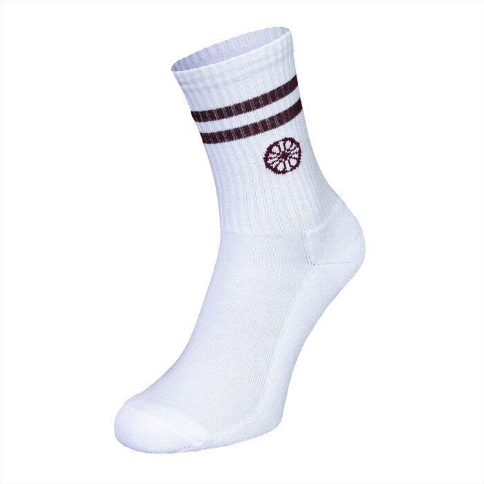 The Indian Maharadja Striped Crew Sock Dark Berry