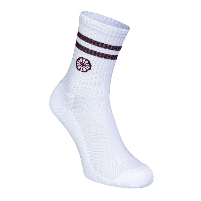 The Indian Maharadja Striped Crew Sock Dark Berry