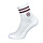 Striped Short Sock Dark Berry