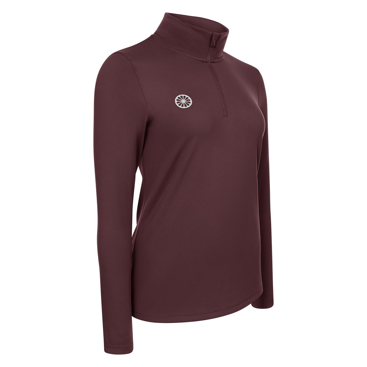 The Indian Maharadja Women Performance Half Zip Dark Berry