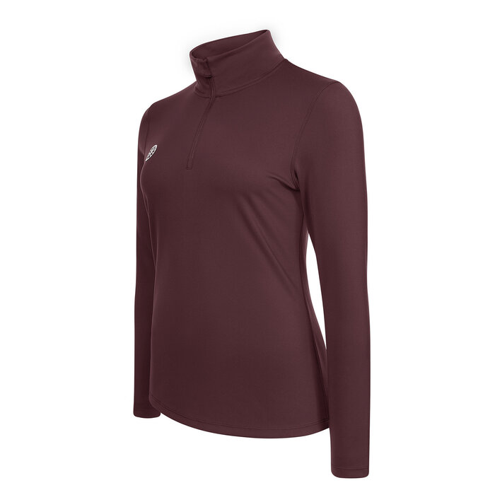 The Indian Maharadja Women Performance Half Zip Dark Berry