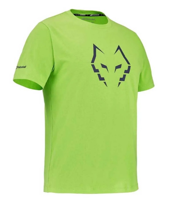 Babolat Cotton Tee J. Lebrón Green Flash