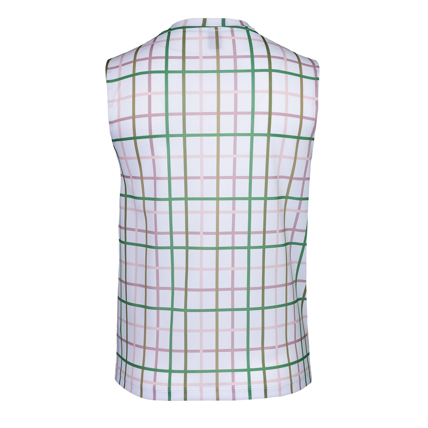 The Indian Maharadja Women Checked Pique Sleeveless Top