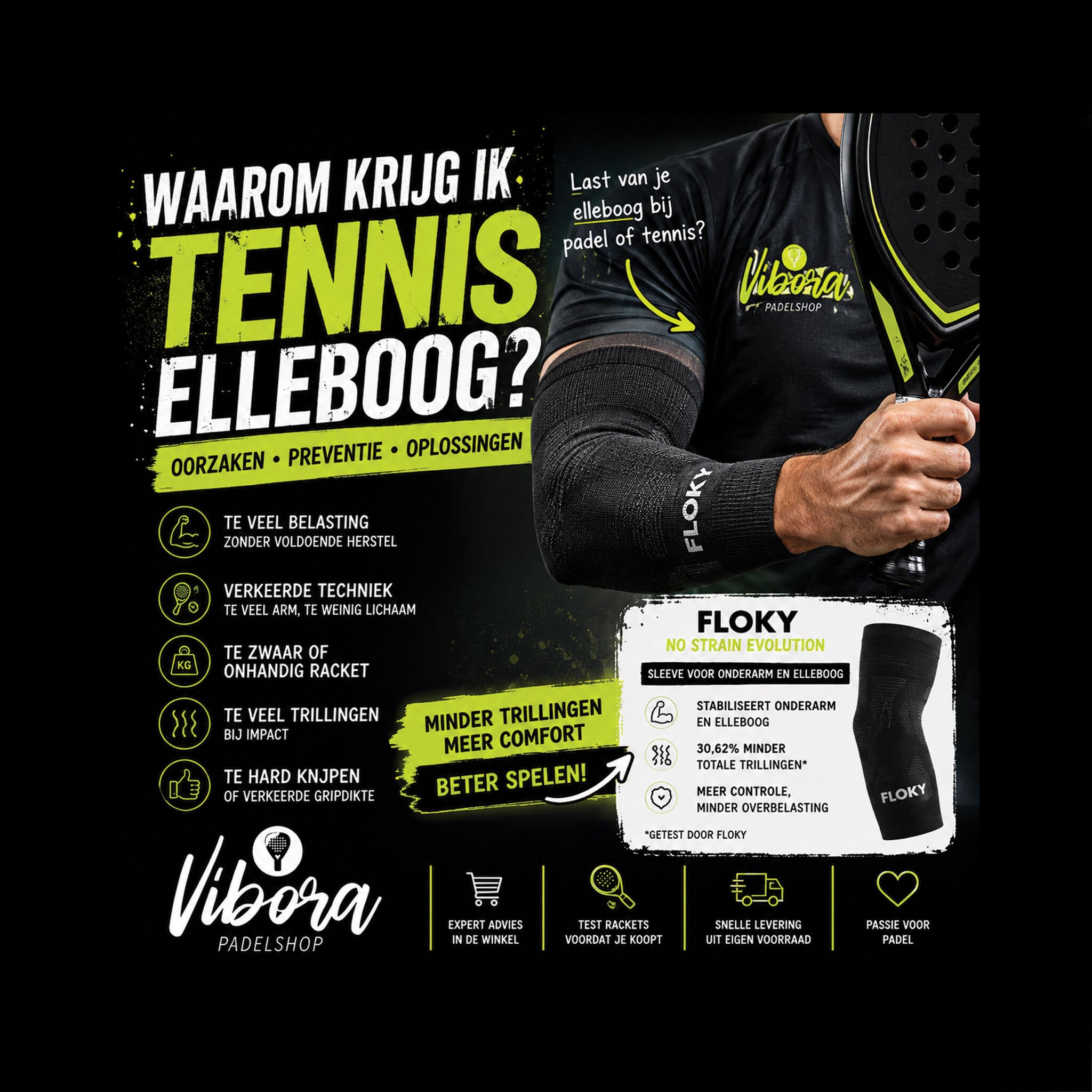 Waarom krijg ik een tenniselleboog bij padel of tennis?