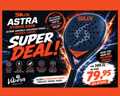 Siux Astra Hybrid 2026 SUPERDEAL – Controle, power en comfort voor een waanzinnige prijs