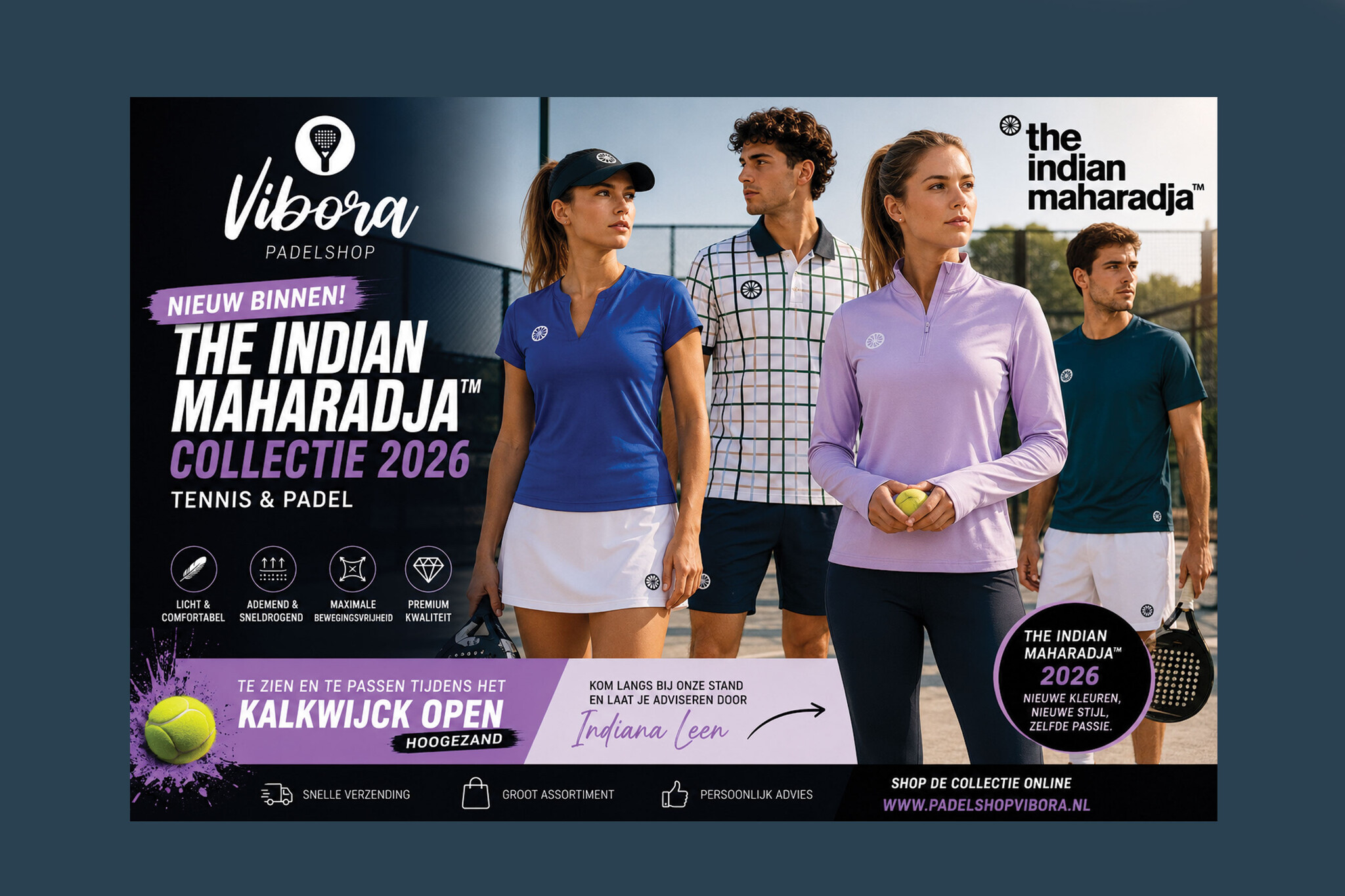 Indian Maharadja collectie 2026 | Tennis & Padel | Padelshop Vibora