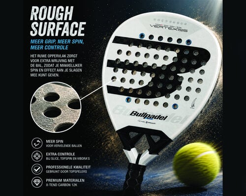 Wat is Rough Surface bij een padelracket? 