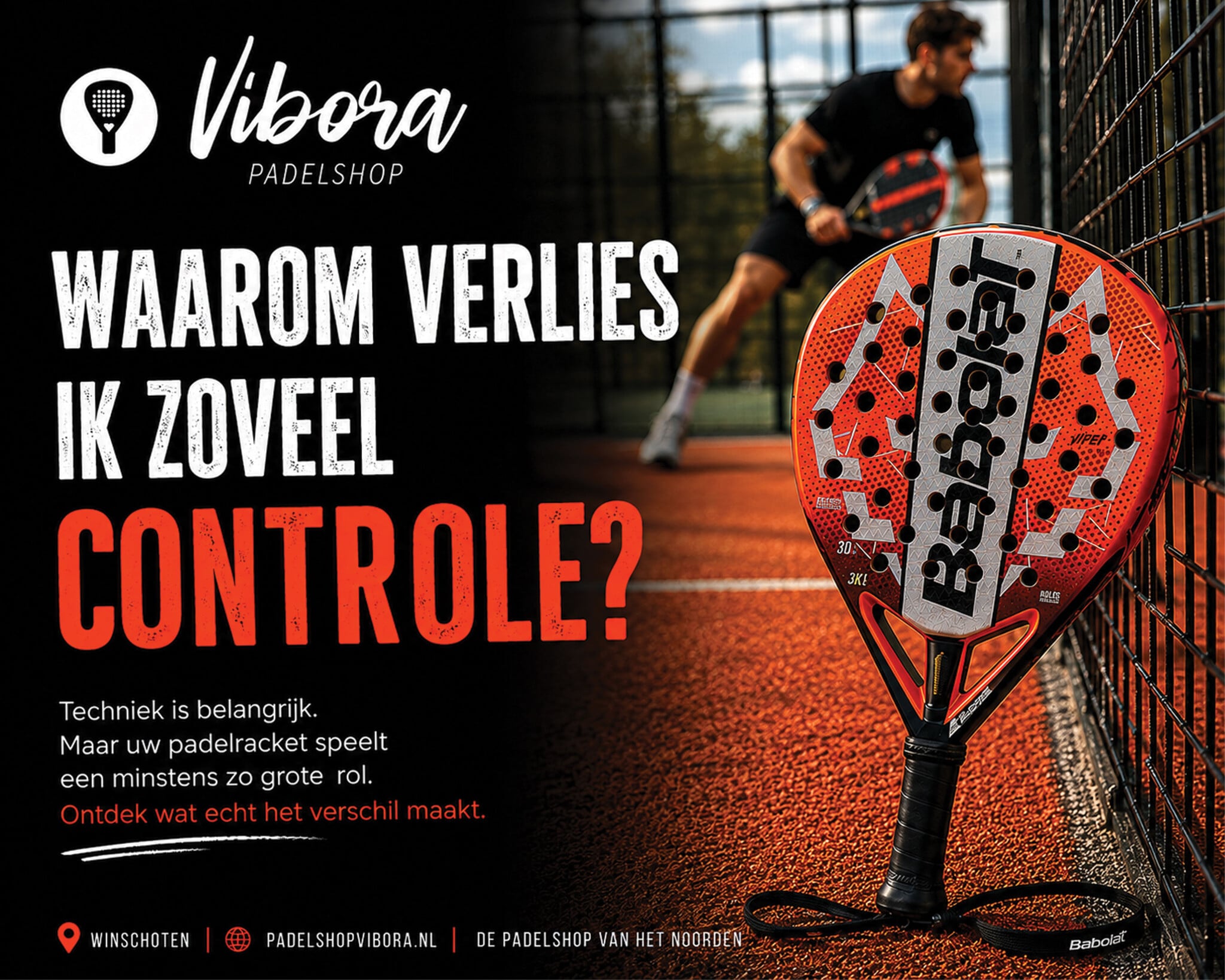 Waarom verlies ik zoveel controle bij padel?