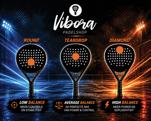 Rond, druppel of diamant padelracket: welke vorm past bij mij?