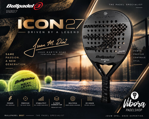 Bullpadel ICON 27: voor wie is dit power padel racket?