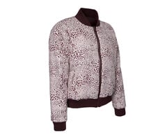 Indian Maharadja Women Reversible Bomber Jacket Dark Berry