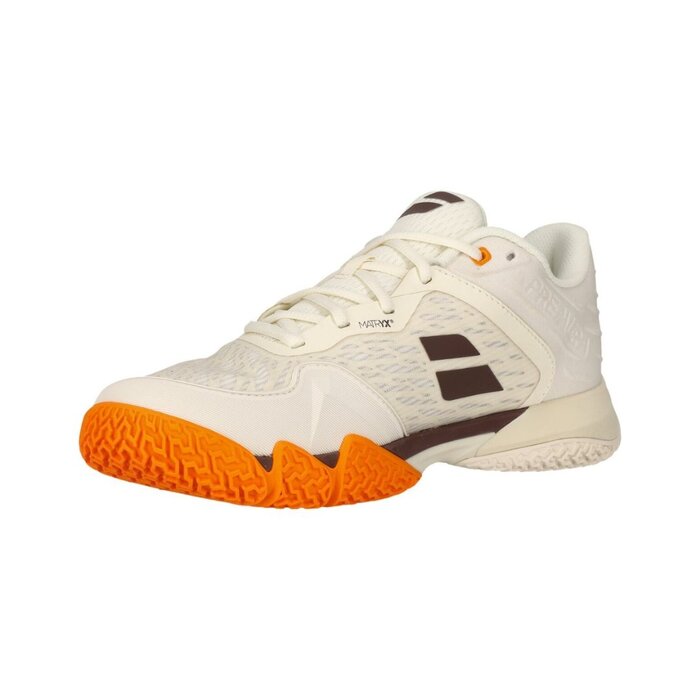 Babolat Premura 3 Men 2026 Cream/Orange – Lichtgewicht Padelschoenen Heren met Michelin Grip