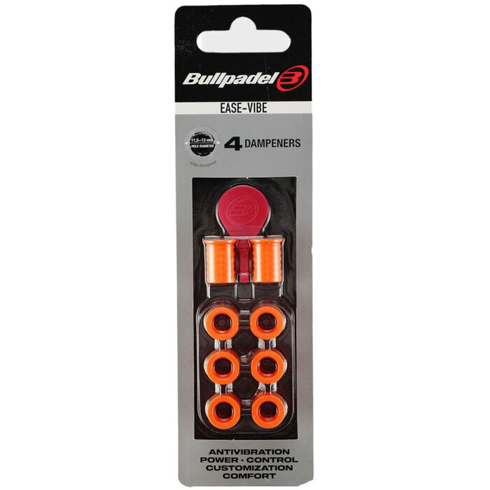 Bullpadel Ease-Vibe Vibrationsdämpfer 2026 – 4 Stück | Bis zu 60 % weniger Vibrationen
