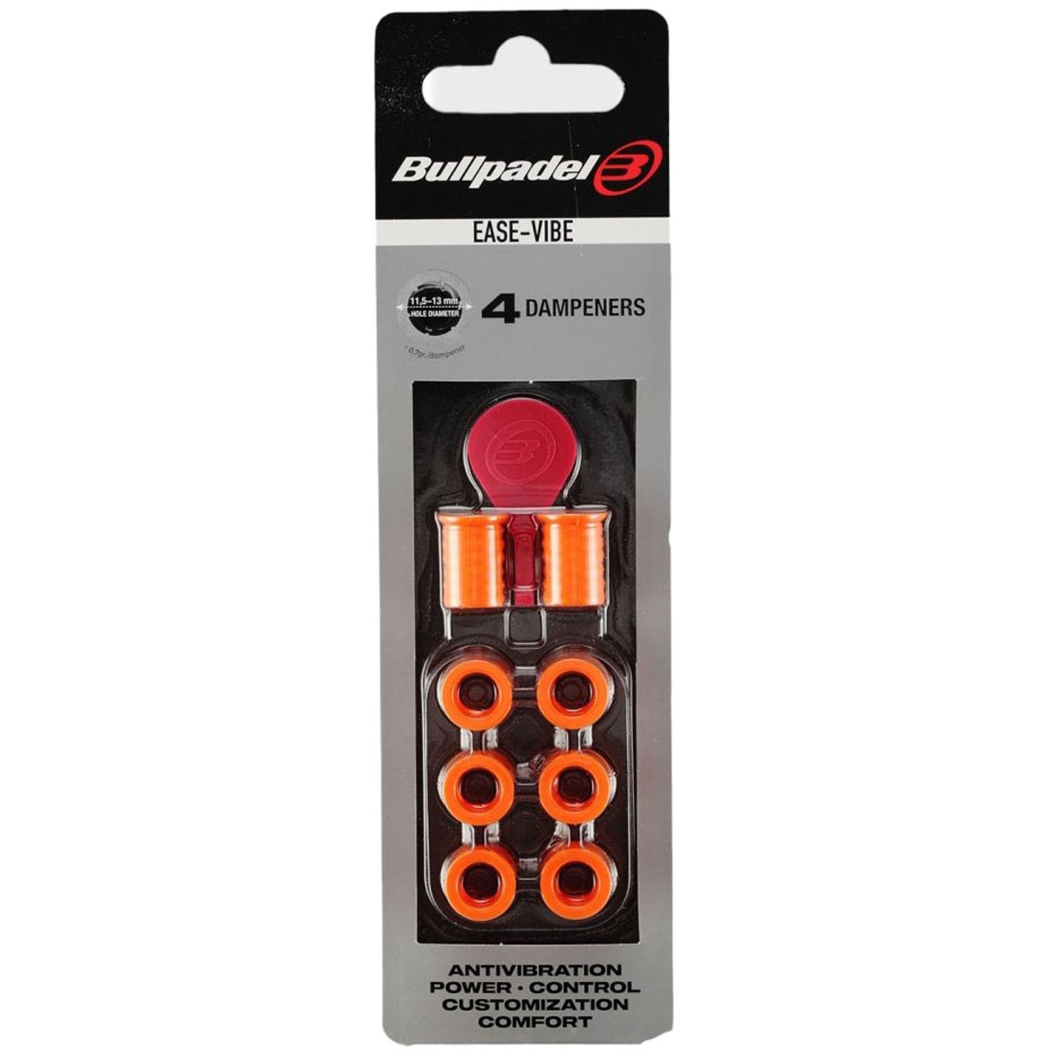 Bullpadel Ease-Vibe Vibration Dampeners 2026 – Pack of 4 | Up to 60% Less Vibration