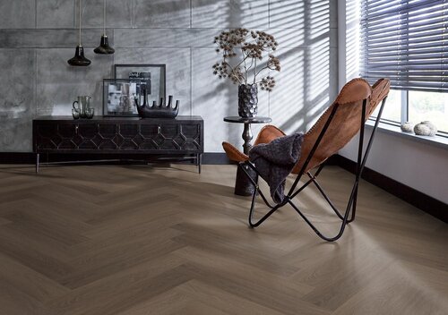 Floorlife YUP Fulham herringbone click SRC brown Floorlife YUP Fulham herringbone click SRC brown